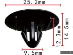 Fuji89 - Kancing Klip Peredam Kap Mesin Toyota innova, Avanza, Xenia, Rush, Terios - Isi 5