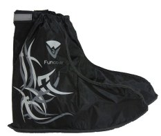 Funcover Jas Hujan Sepatu Sarung Sepatu Cover Shoes Anti Air - Hitam