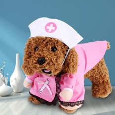 Lucu PET PUPPY Anjing Kucing Pakaian Cosplay Perawat Pakaian Natal Halloween Tema Pesta Kostum-Intl