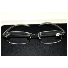Gafas De Lectura Dua Pasang Rimless Frameless Light Antislip Pria Wanita Kacamata Baca + Kasus + 1.50