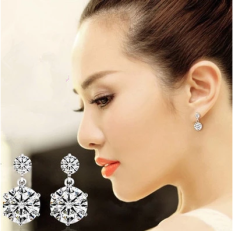 Ganda Lahir S925 Mahal Ganda Zirkon Sterling Silver Anting