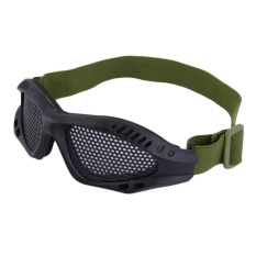 Gaoshang Csler® Taktis Airsoft Goggles Adjustable Eye Pelindung Metal Mesh Goggles untuk Airsoft CS Field Wargames Olahraga-Intl