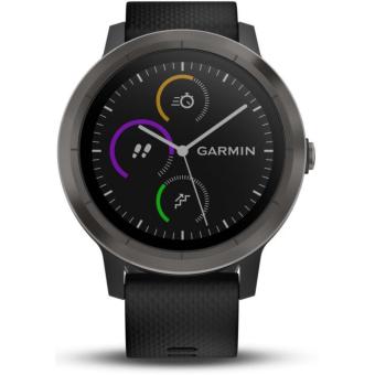 Beli murah Garmin Vivo Active 3 Premium BLACK SLATE Original Garansi 1 Tahun Big Shock Promosi