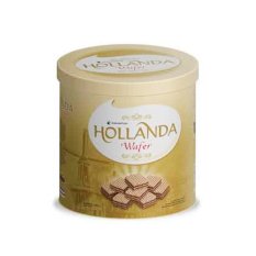 GarudaFood Holanda Wafer Cream Rs Coklat - 360g - Isi 6 Toples