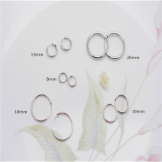 GD Elektroplating Platinum Permukaan Halus Bagian Buka Tutup Anting-anting