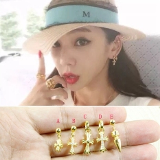GD S925 Pria atau Wanita Sydney Model Sama Indonesia Ngumpul Di Sini Muda Anting Bertatah Berlian Anting