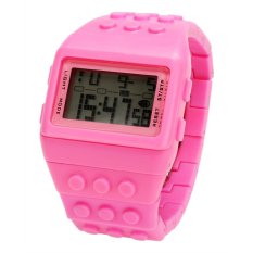 Ge Olahraga LED Digital Watch (Pink)-Intl