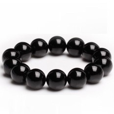 GELANG BLACK JADE ONYX 12 MM