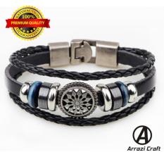 Gelang Fashion Kulit Pria Wanita Asli Original model Roda Keren Bagus Gaul Terbaru