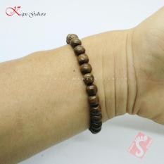 Gelang kayu gaharu asli kalimantan diameter 8mm GTB-08M