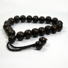 Gelang Kayu Ulin Manang Kalimantan Bulat Hitam