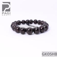 Gelang Kokka Bulat Besar Hitam 10mm BERSERTIFIKAT Kaukah