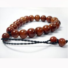 Gelang Kokka Import Turki Kayu Fuqaha Kaukah Bulat Besar Coklat