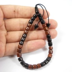 Gelang Kokka Mardjan Tasbih Coklat Hitam Kaukah - 1PCS