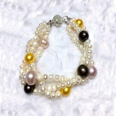 Gelang Mutiara Tawar Asli Original Handmade Khas Lombok Kualitas Super YS02