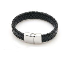 Robagin Gelang Pria Kulit Magnet