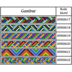 Gelang Rajut/Macrame Motif 8NHS617 - 8NHS658 Dengan Katalog warna bisa sesuai selera