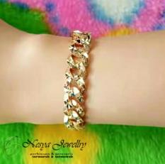 Gelang Rantai Grafir Lapis Emas / Gelang Tangan / Nesya Jewellry