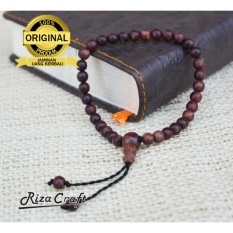 Gelang Tasbih Kayu Galih Nagasari Nogosari Merah Asli Cirebon