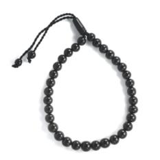 Gelang Tasbih Kokka Mardjan Bulat Hitam Koukah - 1 Pcs