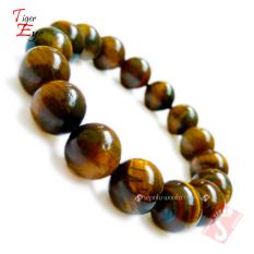 Gelang Tiger Eye Batu Asli Natural Biduri Sepah 10mm Pria Wanita Cowok Cewek Giok Terapi Kesehatan Bukan Bacan