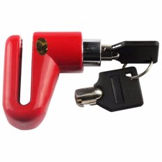Gembok Cakram Tipe C-045 - Kunci Cakram - Kunci Disk - Disc Brake Lock Ring Pendek - Merah