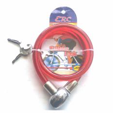 Gembok Kabel / Cable Lock / Kunci Gembok model Kabel - High Quality - Merah