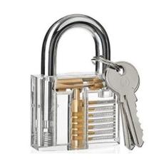 Gembok Transparan Professional Locksmith Training Padlocks - Transparent