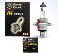 General Electric Bohlam Halogen H4 GE 12V 140/100W P43t-38 Headlights Lampu Depan Mobil - Made in Hungary
