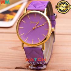 Geneva 005 - Jam Tangan Wanita - Tali Kulit Ungu
