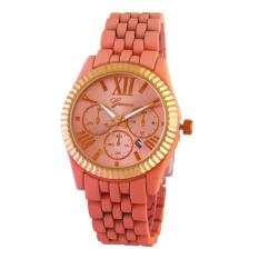 Geneva Premium Classic Ceramic 0775 Peach - Jam Tangan Wanita - Korea - Stainless