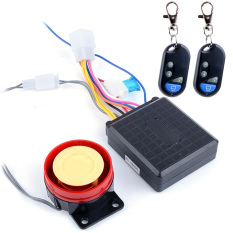 GETEK Sepeda Motor Anti-Theft Alarm Sistem Keamanan Remote Control Engine Start (Hitam)