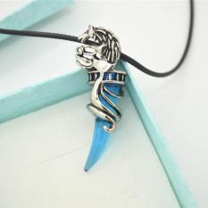 Robagin Gigi Taring Kalung Pria wanita Aksesoris Cowok Cewek