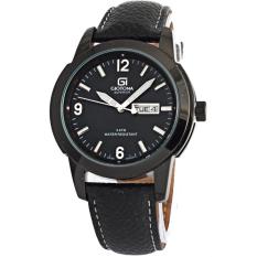Giotona 2140 - strap kulit - Full Black - Jam tangan Pria