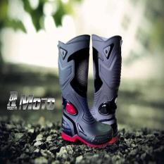 Glosia Sepatu Touring Cross Trail Balap Drag Anti Air Ap Boots Moto 3
