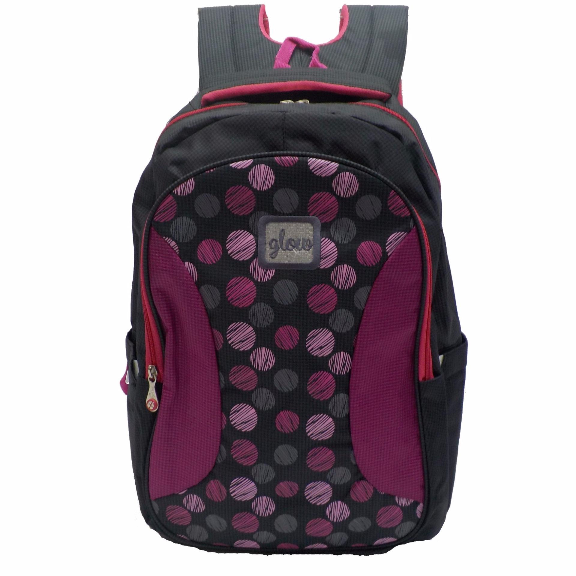 Glow Tas Ransel Laptop+Raincover sekolah Wanita 613114