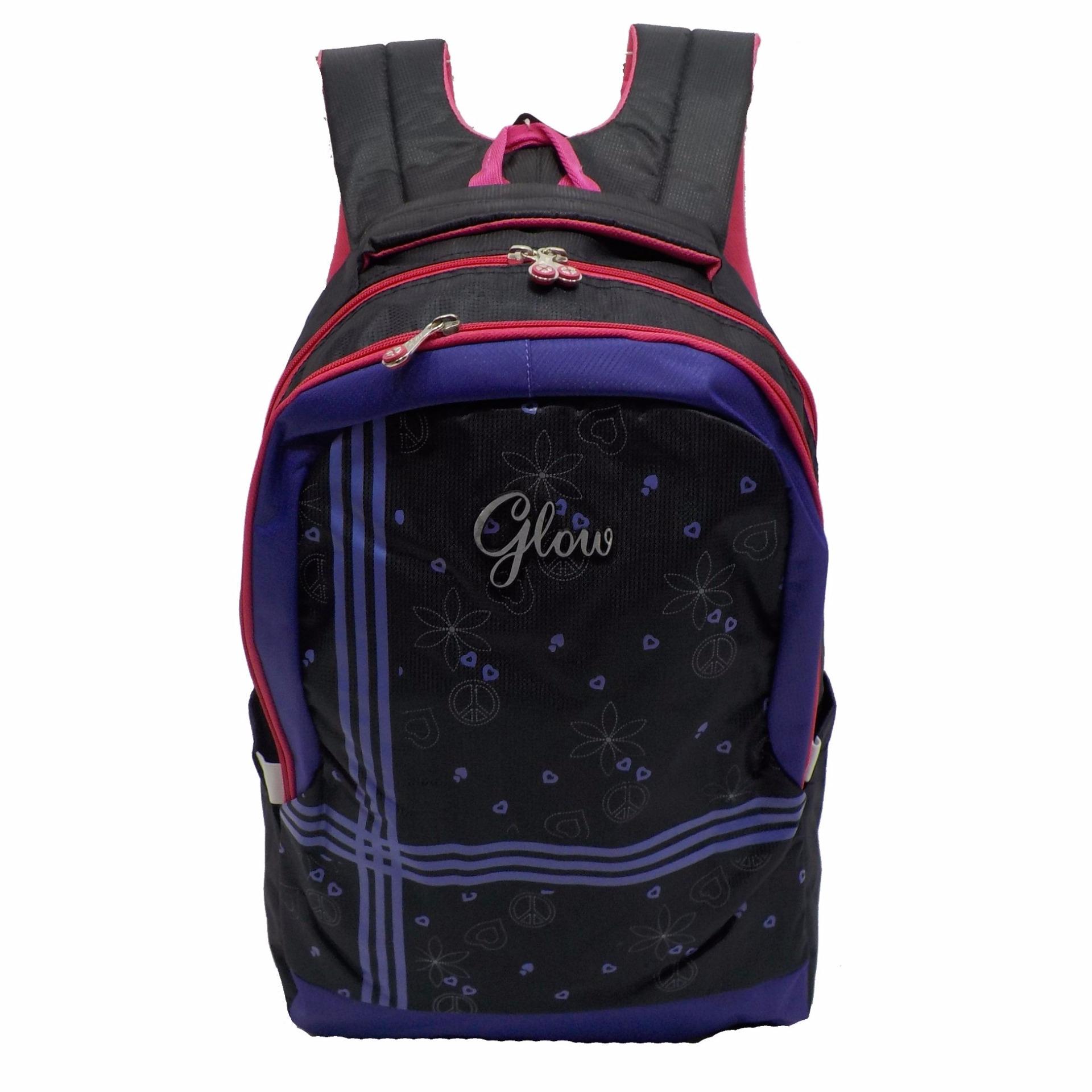 Glow Tas Ransel Sekolah Laptop Wanita + Rain Cover 613102