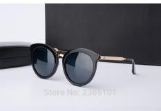 Gm Sunglasses Lovesome One round Sunglasses Vintage Women Brand Design With V Logo And Original Box