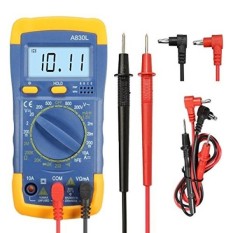 GOCHANGE LCD Digital Multimeter/Volt Amp Ohm Meter/AC DC Voltmeter Multimeter dengan Spotlight Lampu Latar Cocok untuk Sekolah, Facto-Intl