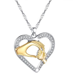 Emas Finish Mom Baby Kalung Hari Ibu Hadiah Emas-Intl
