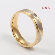 Emas Berlapis Titanium Cincin Baja Beberapa Cincin Cincin Kawin Jewlery Hadiah