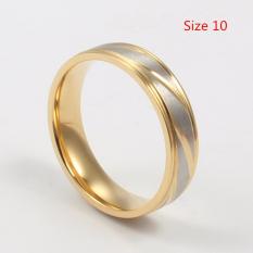 Emas Berlapis Titanium Cincin Baja Beberapa Cincin Cincin Kawin Jewlery Hadiah