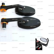 Gold - Universal Besi CNC Spion Stang Setang Jalu End Grip Handle Bar Minor Pendek Fighter Honda Yamaha Suzuki Aksesoris Beat Scoopy Vario NMAX Mio M3 AEROX Fino Revo Supra CB 150 R MX KING X RIDE VIxion Supra X Soul GT Verza CBR Mega Pro Byson Asesoris