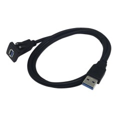 Anti-Air Yang Bagus USB3.0 Kabel Data Otomatis Flush Dudukan Tunggal USB Pria untuk Wanita Ekstensi Kabel 2 M-Internasional