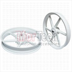GP Racing Velg Pelek Racing Tapak Lebar Jupiter Z 110 cc 2003 Palang 6 Miring Putih