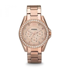 GPL/Fossil Wanita ES2811 Riley Mawar Gold-Suara Anti Karat dengan Gelang Tautan/Dikirim dari Amerika Serikat -Internasional