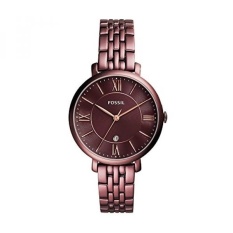 GPL/Fossil Womens Es4100 Jacqueline Tiga Tangan Tanggal Anggur Stainless Steel Watch/kapal dari Amerika Serikat-Intl