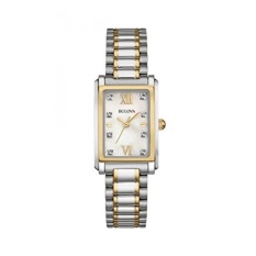 GPL/Bulova Womens 98P144 Analog Display QUARTZ Dua Tone Watch/kapal dari AMERIKA SERIKAT-Intl
