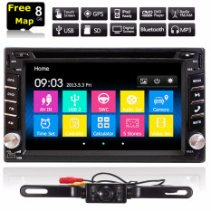 Gps Navigasi 1080 P HD Double 2 DIN Mobil Radio Pemutar DVD Stereo Head Unit Video Bluetoot H MP3 TV + Kamera-Internasional