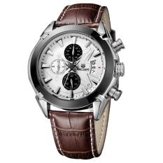 Great MEGIR 2020 Jam Tangan Pria Quartz Watch Chronograph Sport Wristwatch ( Chrono Aktif )- Brown